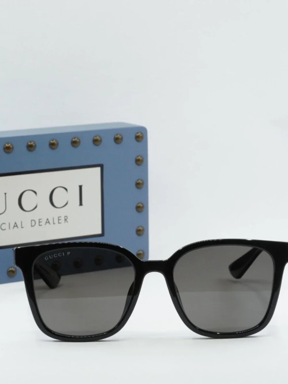 Gucci GG1346SK 002 Square Sunglasses - Black / Brown Polarized
